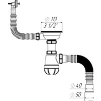 Сифон Aquant B0148-20-MR