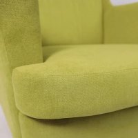 Интерьерное кресло Делком40 Prince (Green зеленый/черные опоры)