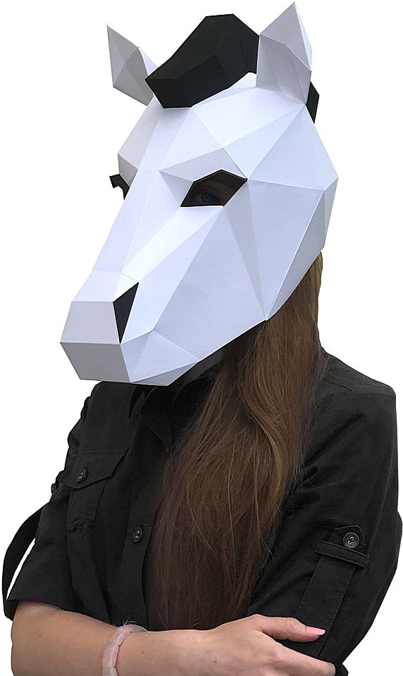 

PaperCraft PAPERRAZ Маска Лошадь Неона