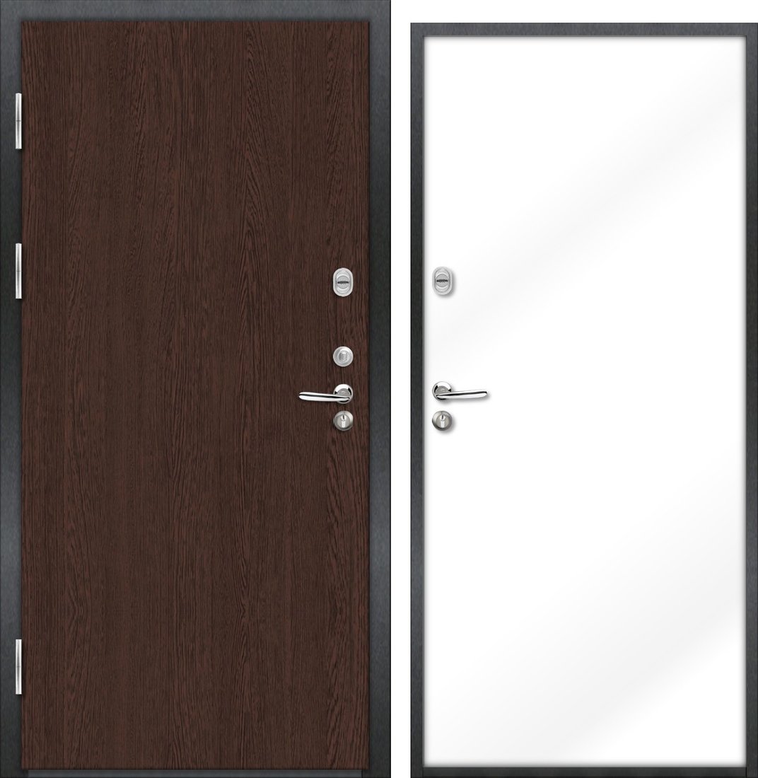 

Металлическая дверь NORD DOORS Норд 70 НР-11Н21Г4-Л (левый, венге/белый)