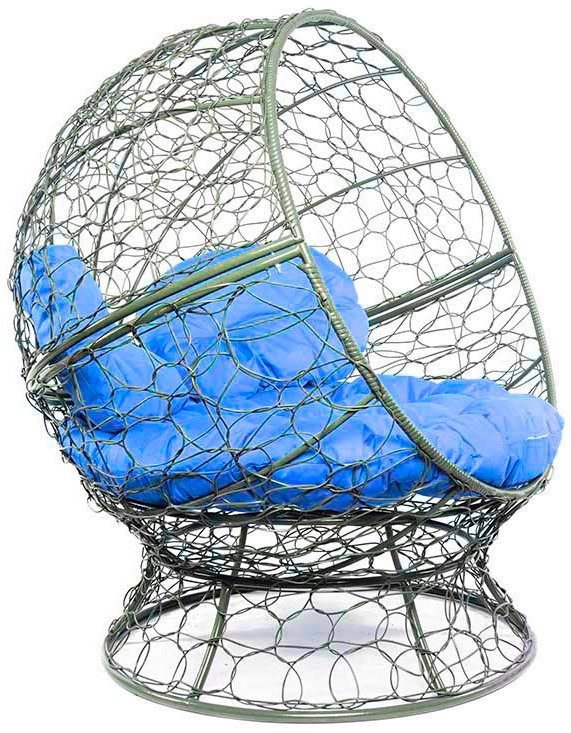 

Кресло M-Group Апельсин 11520310 (серый ротанг/синяя подушка)