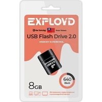 USB Flash Exployd 640 8GB (черный)