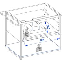  Lauter Тумба под умывальник Lea 60 + Alton 61 (серо-зеленый п/мат) в Бресте