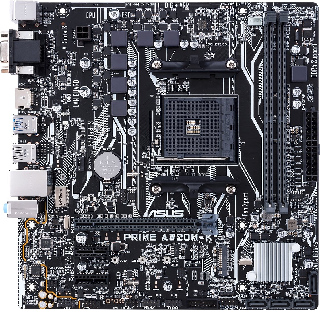 

Материнская плата ASUS Prime A320M-K/CSM