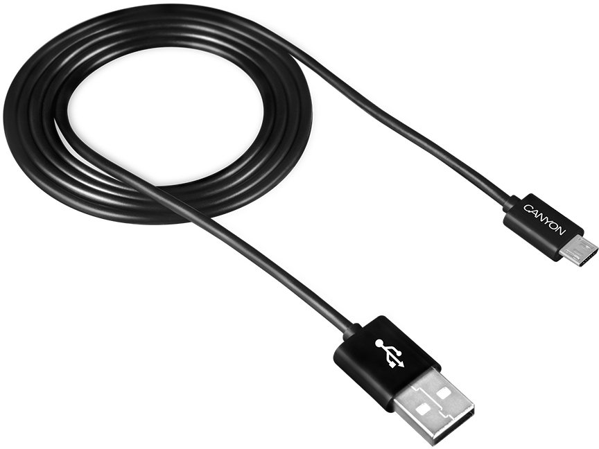 

Кабель Canyon UM-1 CNE-USBM1B USB Type-A - microUSB (1 м, черный)