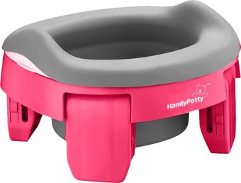 Дорожный горшок Roxy Kids HandyPotty 3 в 1 HP-255FG (фуксия/серый)