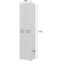 Шкаф распашной Горизонт Бонн 500 (белый)