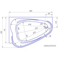 Ванна 1Марка Love 185x135L в Бресте