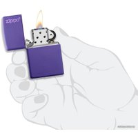 Зажигалка Zippo Classic Purple Matte Zippo Logo 237ZL