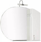 Шкаф с зеркалом Моника 105 (белый)