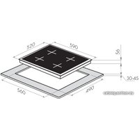 Варочная панель MAUNFELD MVI59.2FL-WH