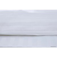 Евро комплект постельного белья Loon Stripe (евро, наволочки 50х70, белый)