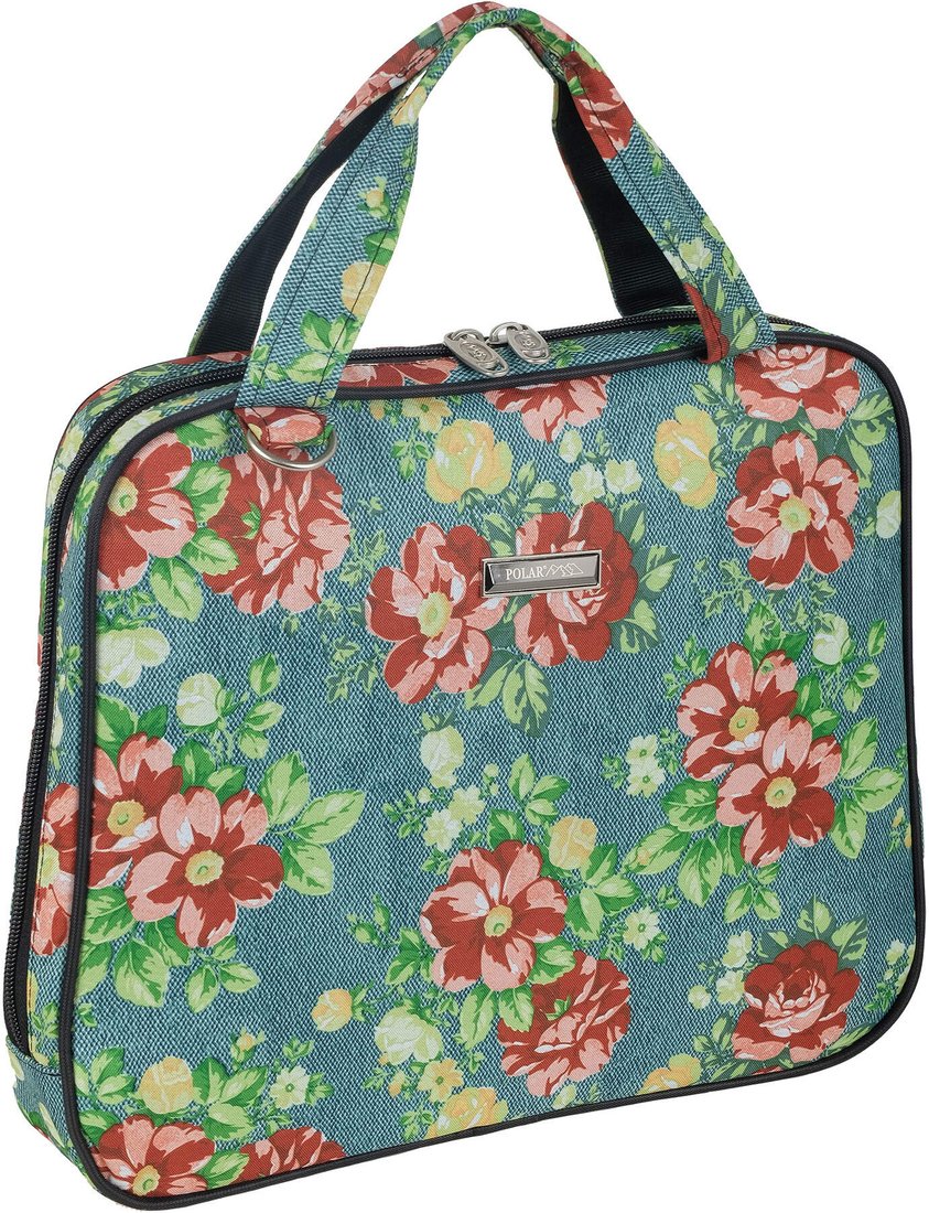 

Сумка Polar П7118 (зеленый/розы)