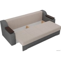 Диван Лига диванов Сенатор 102760 (рогожка, бежевый/серый)