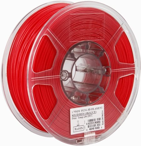 

Пластик eSUN PET-G 1.75 мм 1000 г (красный)