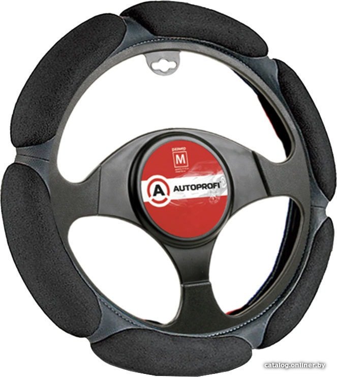 Оплетка на руль Autoprofi SP-5026 BK (M) (черный)