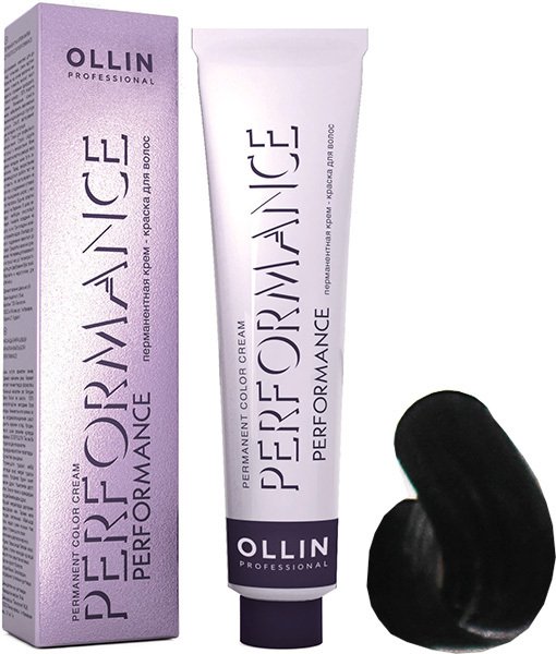 

Крем-краска для волос Ollin Professional Performance 2/0 черный