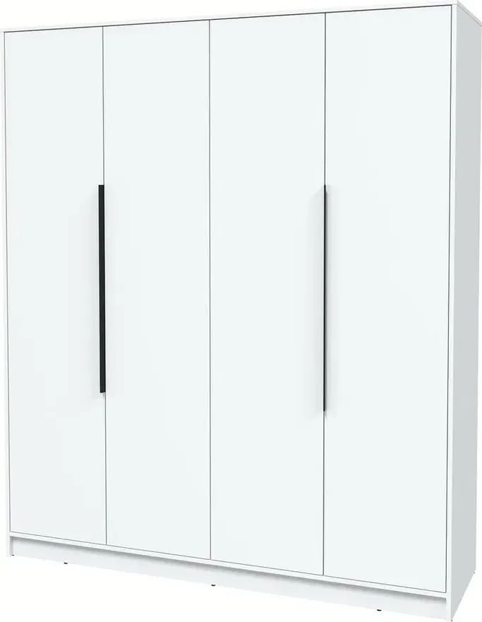 

Шкаф распашной Интерлиния Концепт КТ-Ш4 Глосс (белый платинум/белый)