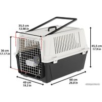 Переноска Ferplast Atlas 40 Professional 73011021 (черный/белый)