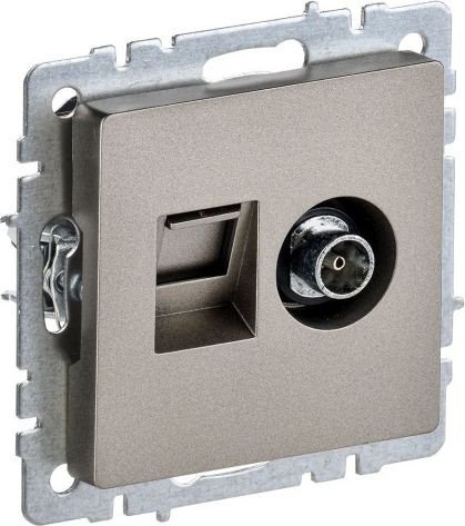 Розетка телевизионная IEK Brite BR-AK20-1-K37
