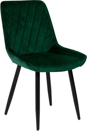 Стул AksHome Nika 72322 (темно-зеленый велюр HLR-57/черный)