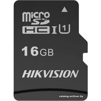 Карта памяти Hikvision microSDHC HS-TF-C1(STD)/16G/Adapter 16GB в Пинске
