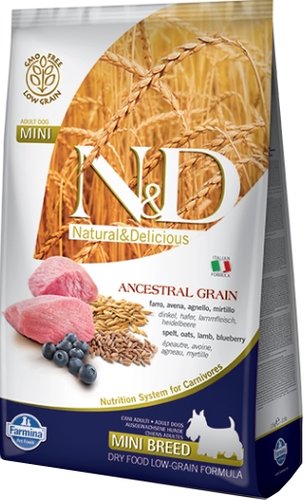 Farmina N&D Low Grain Lamb & Blueberry Adult Mini 7 кг