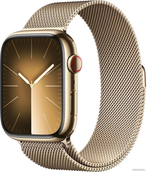 Apple Watch Series 9 LTE 45 мм (, złoty/złoty)