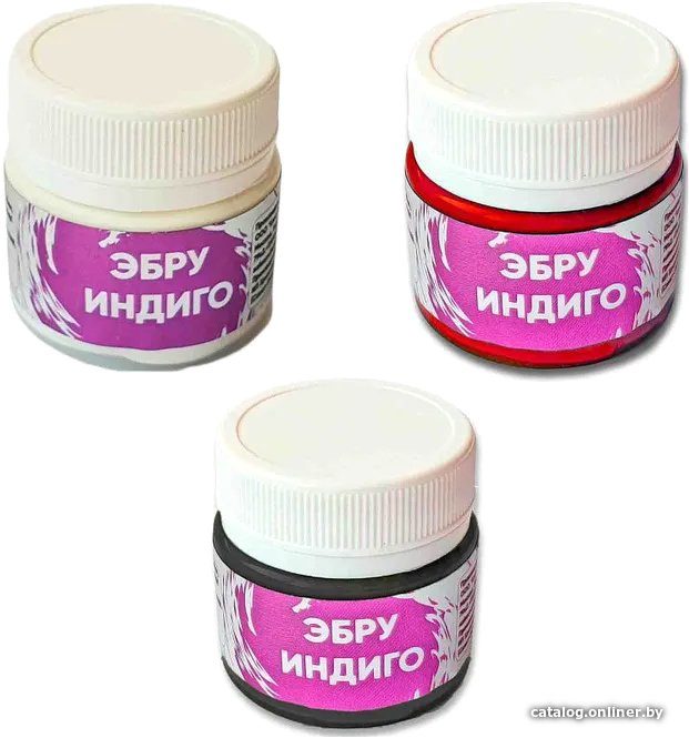 Набор для рисования Unid Эбру Индиго EUMIX2 (белый/красный/черный)