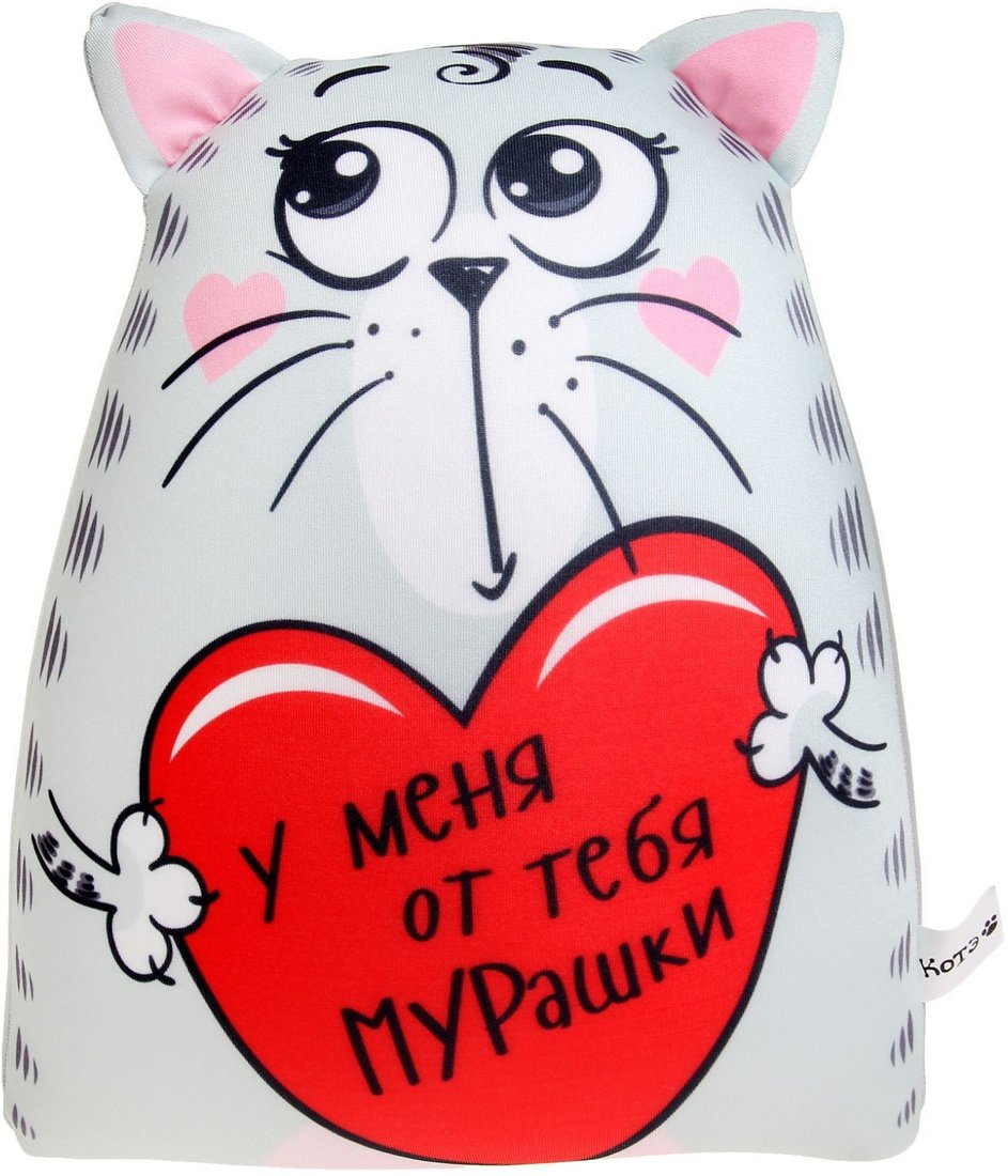

Игрушка-подушка Mni Mnu У меня от тебя мурашки Котэ 1331831