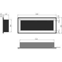 Биокамин SimpleFire Frame 1200 (нержавеющая сталь)