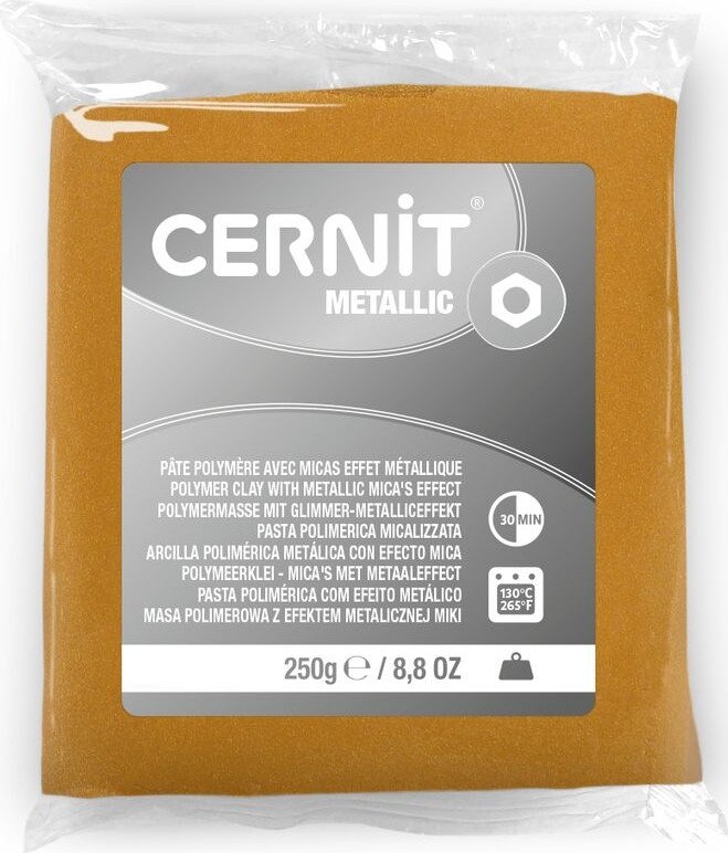 Полимерная глина Cernit Metallic (250 г, золото)