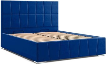 Кровать Stolline Пассаж 45 с ПМ/Н 140x200 (mustang 78 синий)