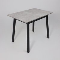 Кухонный стол Мамадома Tirk radial-94 раздвижной 94-126х64 (серый сланец/черный)