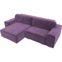 Угловой диван Лига диванов Лига-029 левый 121923L (микровельвет сиреневый)