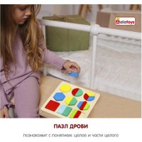 Сортер Alatoys Дроби-фигуры ДР2101