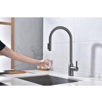 Смеситель Paulmark Iniversal Un213880-GM (черный/вороненая сталь)