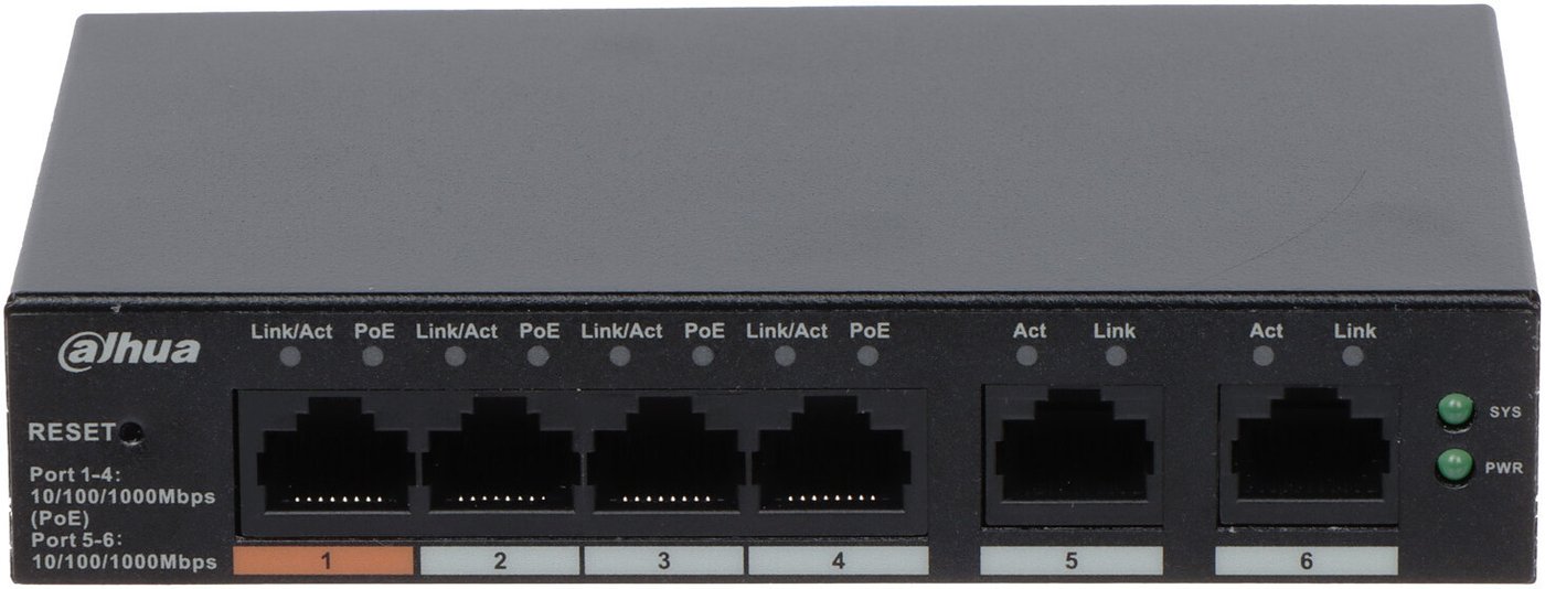 Управляемый коммутатор 2-го уровня Dahua DH-CS4006-4GT-60