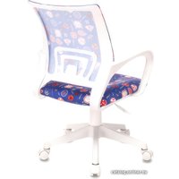 Компьютерное кресло Бюрократ KD-W4 (синий аниме/пластик белый)