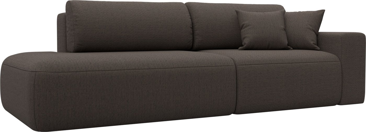 

Диван Лига диванов Лига-036 НПБ Модерн подлокотник справа 124219 (рогожка амур коричневый)