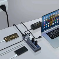USB-хаб USBTOP USB Type-A - 9xUSB Type-A/1xUSB Type-C 559233 в Гродно
