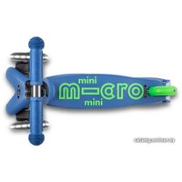 Трехколесный самокат Micro Mini Micro Deluxe LED (кристально-синий)
