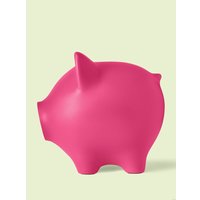 Копилка для денег PIG BANK свинка-копилка XL Розовый (фуксия)