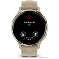 Умные часы Garmin Venu 3S (френч-грей, с кожаным ремешком)