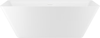 Wellsee Cute Twin S 168x75 23830102R (отдельностоящая ванна белый глянец, экран, ножки, сифон-автомат глянцевый белый)