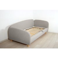 Кровать-тахта DiArt Альба 0.9 правая (велюр Магия 53/ножки светлые)