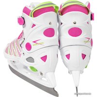 Роликовые коньки Ricos Props PW-223B XS (р. 29-32, белый/розовый)