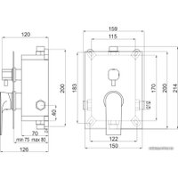 Смеситель Ferro Algeo Square BAQ7P2BOX