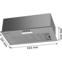 Кухонная вытяжка Libhof LB-2252 (серебристый)