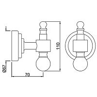 Крючок для ванны Jaquar AQN-CHR-7791